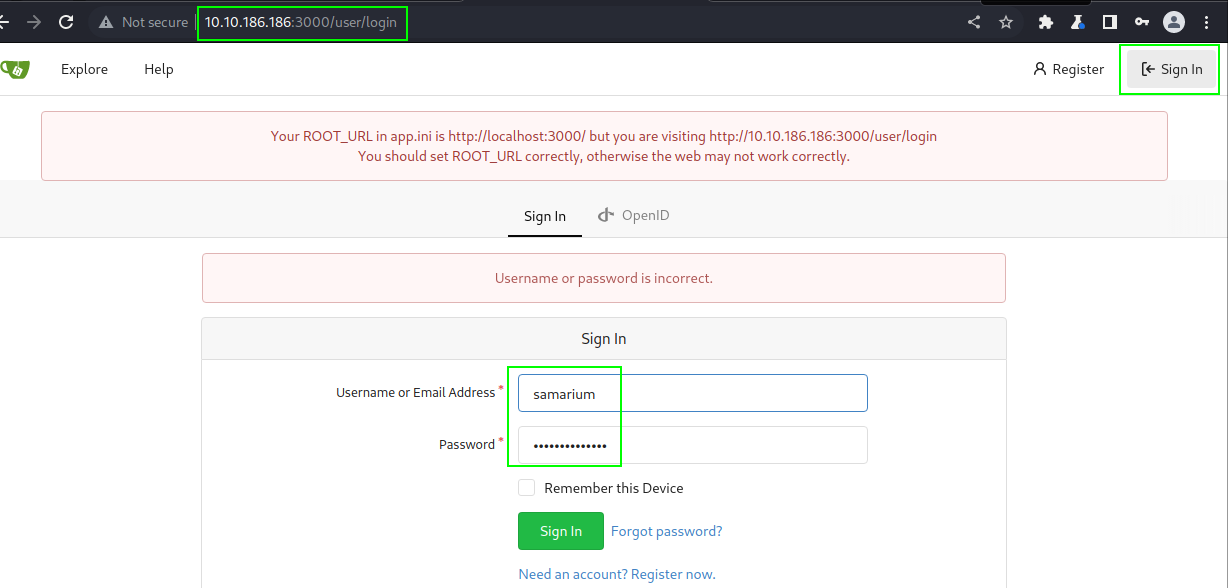 GitTea Login