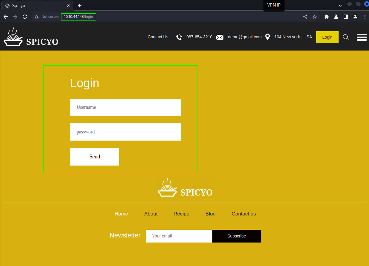 Login Page