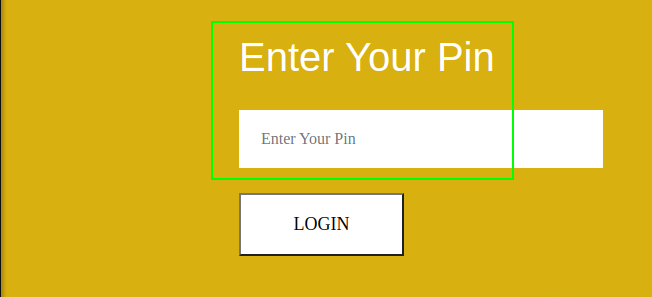 Pin Required