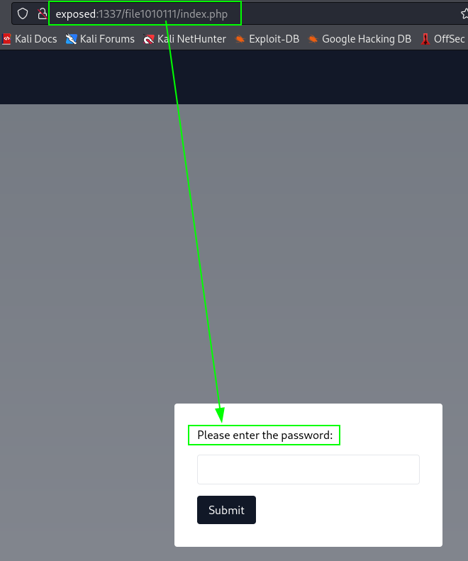 Submit Password