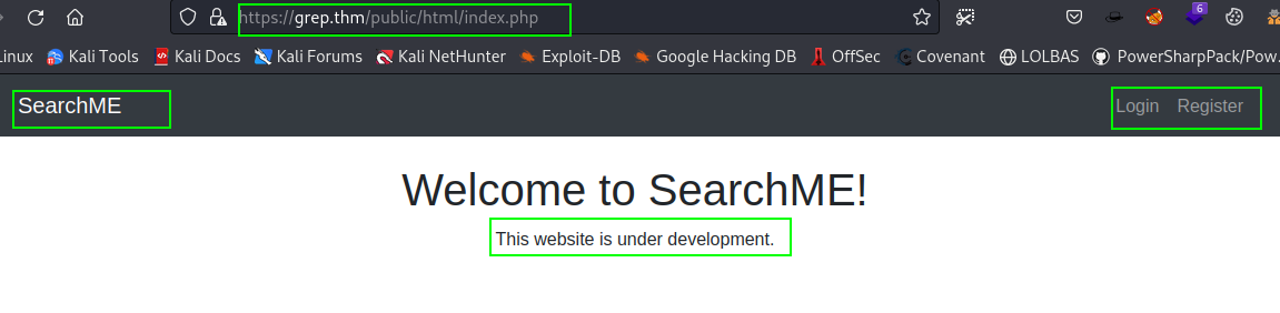 Welcome Page