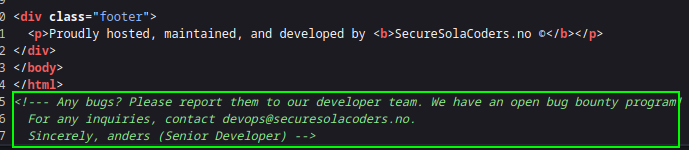 Source Code Message"